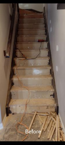 Interior Stairs work .treads , Risers,Iron Spindles, Railing - Photo 3