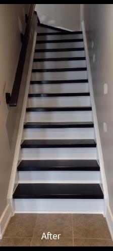 Interior Stairs work .treads , Risers,Iron Spindles, Railing - Photo 4