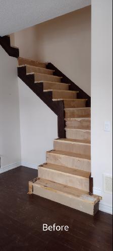 Interior Stairs work .treads , Risers,Iron Spindles, Railing - Photo 5