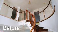 Interior Stairs work .treads , Risers,Iron Spindles, Railing - Photo 7