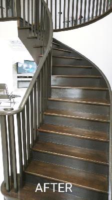 Interior Stairs work .treads , Risers,Iron Spindles, Railing - Photo 10