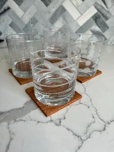 Life is Better Oak Coaster Set Thin - Photo 2