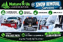 Snow removal services,  plowing
