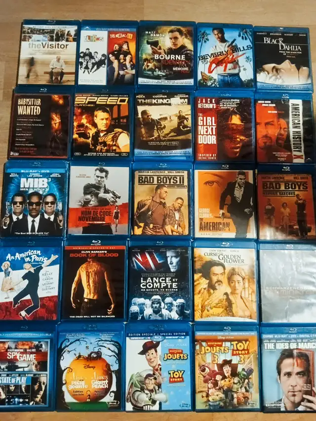 Collection of Blu-ray Movies 2 pour 1  pour 5$