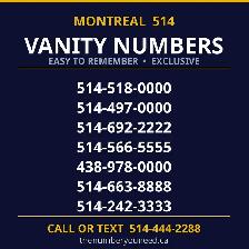 easy to remember 514 montreal exclusive phone numbers for sale