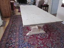 IMPRES/NANTE SANS CHAISES TABLE NEUVE A TRETEAUX B.MASSIF2'EPAIS - Photo 2