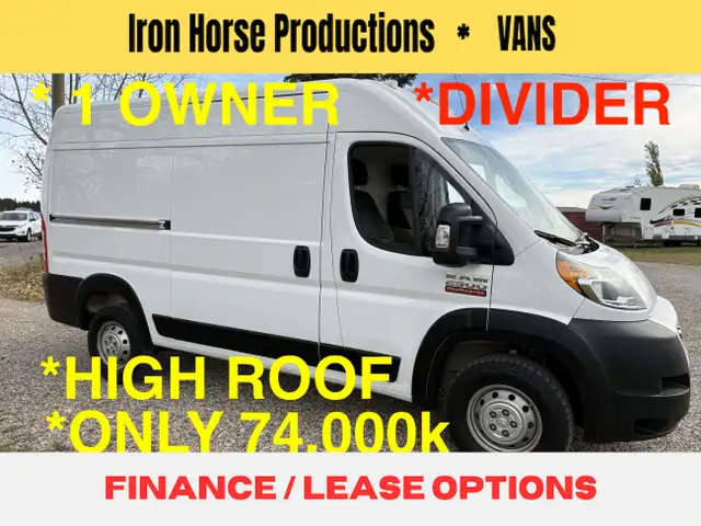 2021 Ram ProMaster 2500 Cargo Van HIGH ROOF CARGO VAN