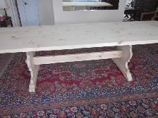 IMPRES/NANTE SANS CHAISES TABLE NEUVE A TRETEAUX B.MASSIF2'EPAIS - Photo 6