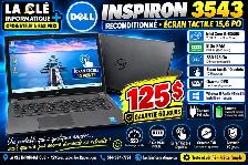 Dell Inspiron 15 3543 Core i3-5005U 8 Go DDR3L SSD 128 Go •