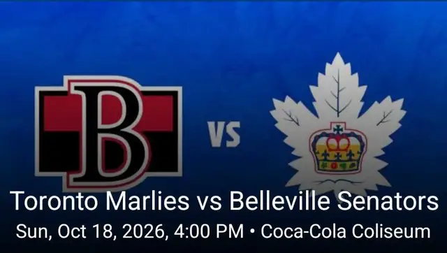 2 Toronto Marlies Tickets For Sale For Sunday October 18th