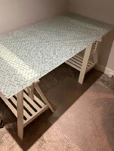 IKEA glass top desk/table in new condition