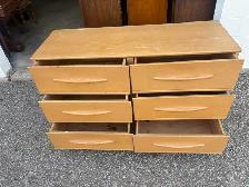 Free delivery used Six-Drawer Wooden Dresser - Photo 5
