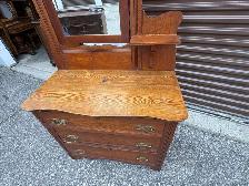 Free delivery antique Vintage Oak Dresser with Mirror - Photo 8