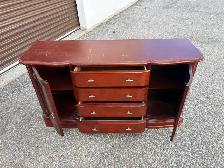 Free delivery used Traditional Wood Buffet Sideboard or dresser - Photo 5