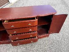 Free delivery used Traditional Wood Buffet Sideboard or dresser - Photo 9