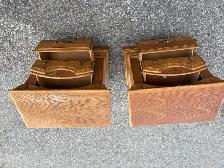 Free delivery used Set of Two Oak Nightstands - Photo 8