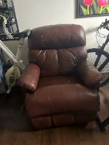 leather lazy boy chair
