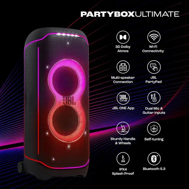 JBL PartyBox Ultimate Bluetooth Wireless Party Speaker on SALE!