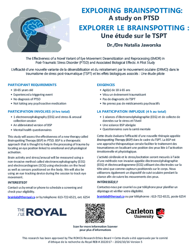 Recruiting Healthy Controls for an EEG study on Brainspotting!