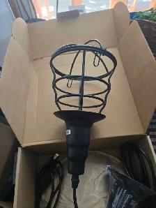 2 Hanging Pendant Lights — Cage   Industrial Style, New - Photo 2