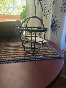 2 Hanging Pendant Lights — Cage   Industrial Style, New - Photo 4