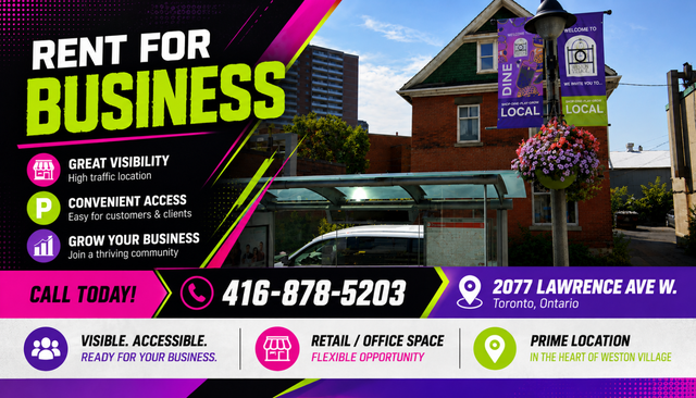 Commercial property for RENT (convenience, restaurant, store)