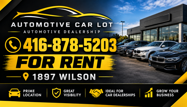 Automotive Car lot for rent (business for sale)