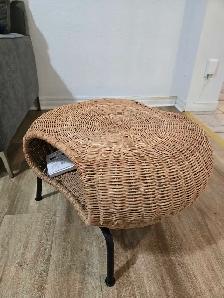 Repose-pieds GAMLEHULT IKEA en rotin – 40 $ (cause déménage