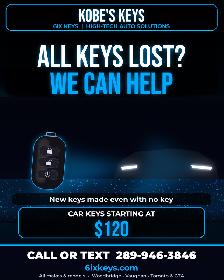 All Keys Lost? New Car Key Made - From $120