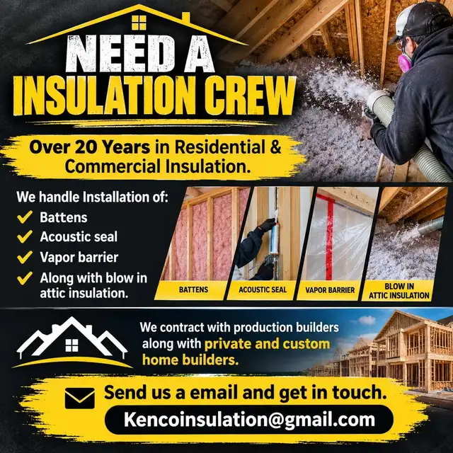 insulation crew for hire