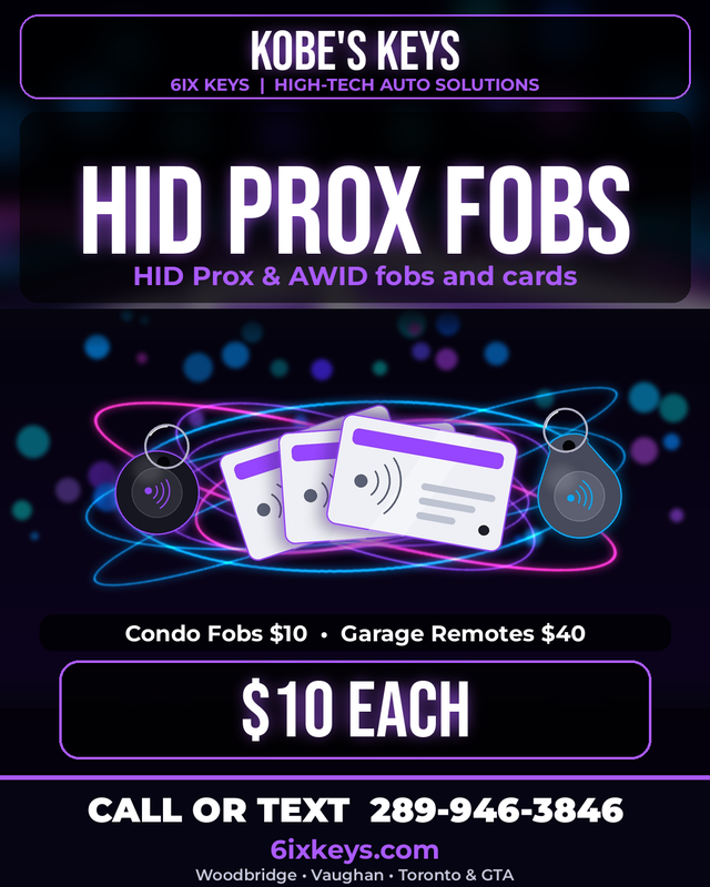 HID Prox & AWID Fob / Card Copies - $10