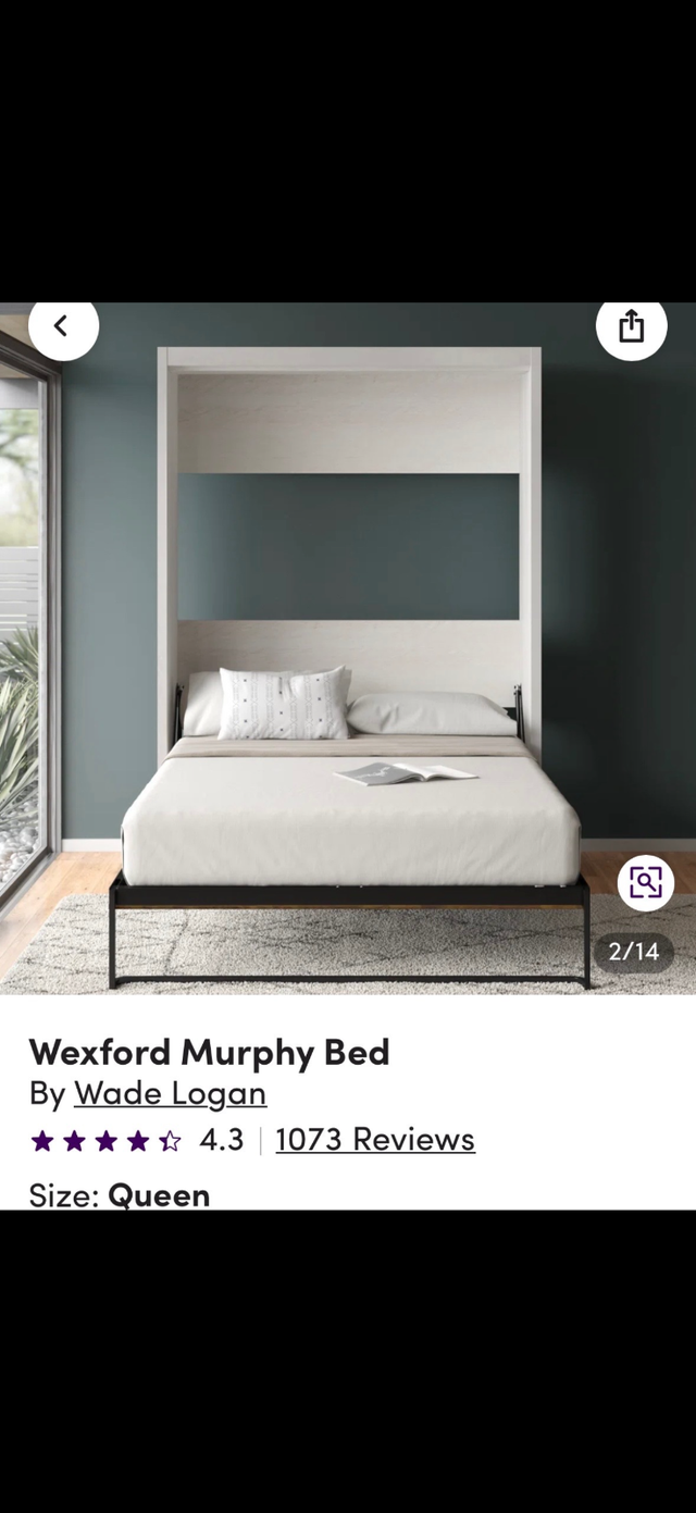 MURPHY BED (QUEEN)  NEW IN BOX