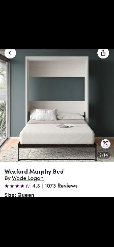 MURPHY BED (QUEEN)  NEW IN BOX