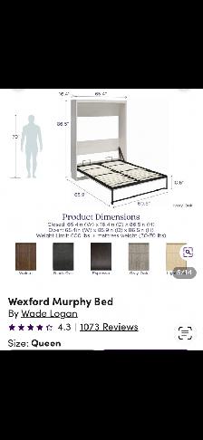 MURPHY BED (QUEEN)  NEW IN BOX - Photo 3
