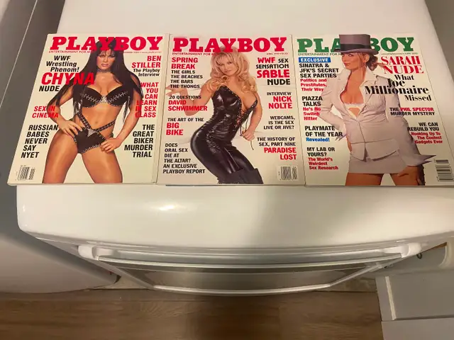 Playboy magazines