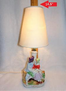 Pair of Antique-Style 22" Thin Bronze  Lamps (  Occupied Japan) - Photo 9