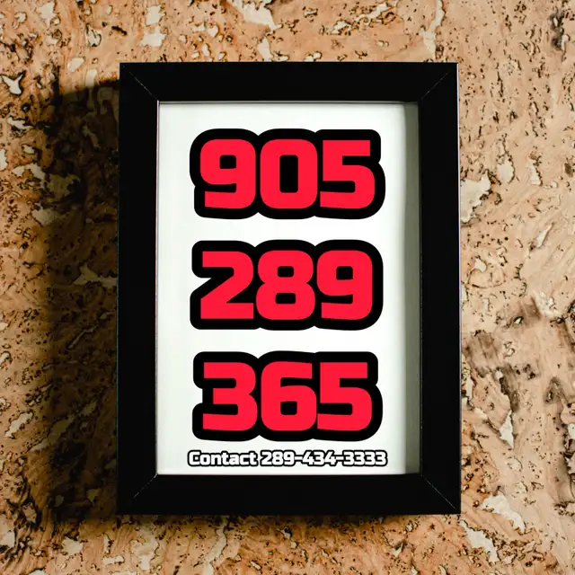 905/289/365 Phone Numbers Memorable Vip Phone Numbers