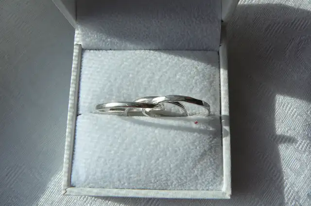 RABAIS ( 3 ) JONCS style Cartier en Argent 925.