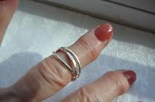 RABAIS ( 3 ) JONCS style Cartier en Argent 925. - Photo 2