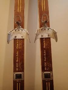 Vintage Ruko Wooden X Country Skis - Photo 3