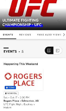 UFC Fight Night: Buckley vs Malott Tickets - Photo 2