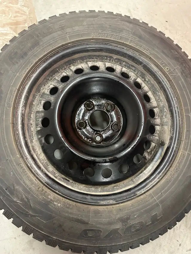 winter tires with rims on already