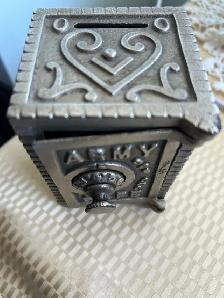 vintage cast iron bank