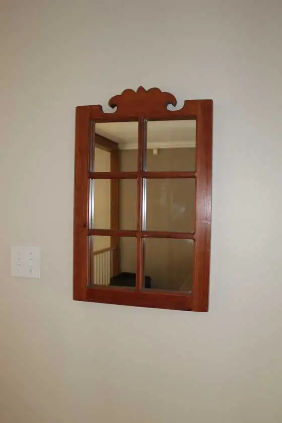 Miroir rustique en bois, impeccable