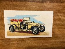1970’s CANDYGUM Storia dell’Automobile Collectible Card # 35 !