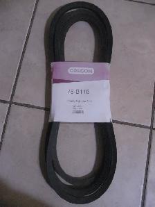 Oregon 75-B118 mower deck belt 5/8 x 121