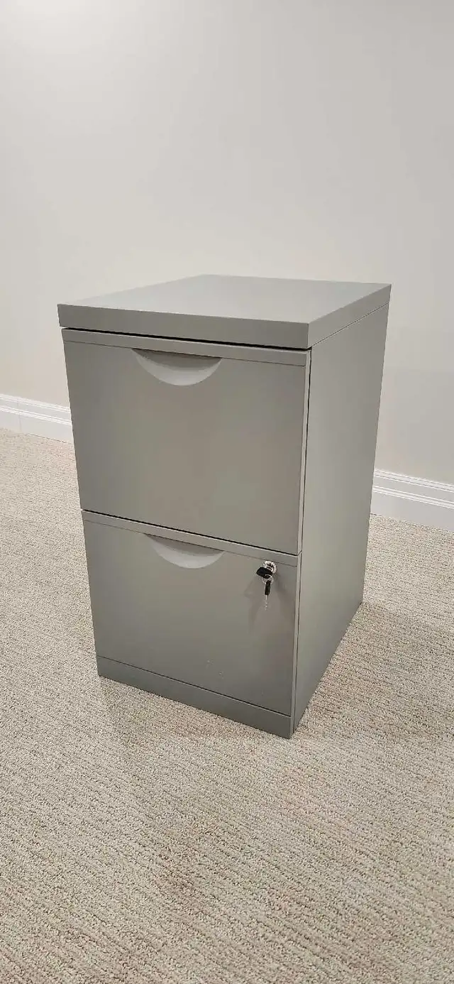 2 Drawer Lockable Filing Cabinet