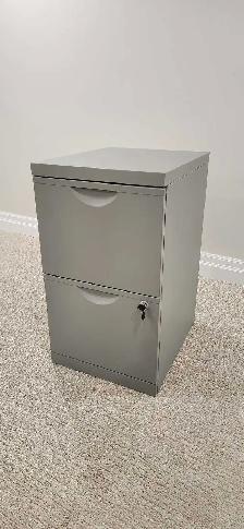 2 Drawer Lockable Filing Cabinet
