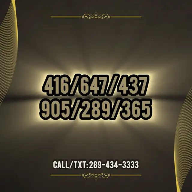 416/647/437/905 Phone Number Toronto Memorable Vip Phone Numbers