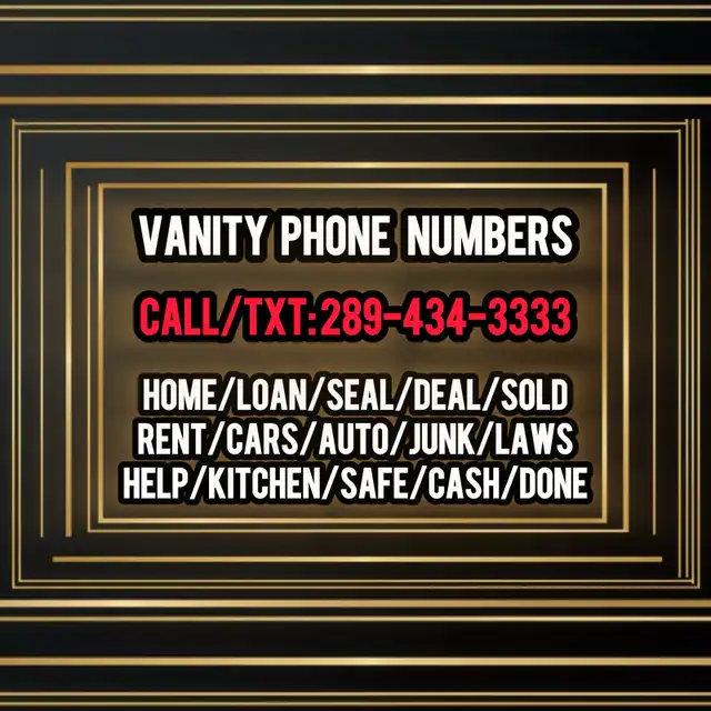 Vanity Phone Numbers Memorable Vip Phone Numbers
